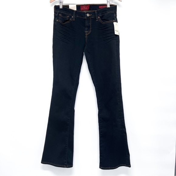 Lucky Brand Charlie Baby Boot Bootcut Dark Wash Denim Jeans Size 6 28 - Picture 2 of 9